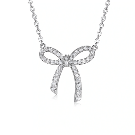 Hexagon Solitaire Moissanite Pendant Necklace