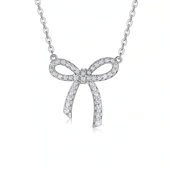 Hexagon Solitaire Moissanite Pendant Necklace