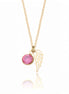 Birthstone Angel Wings Necklace