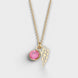 Birthstone Angel Wings Necklace