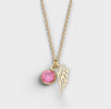 Birthstone Angel Wings Necklace