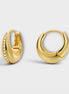 Gold Huggie Hoop Earrings