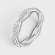 Halo Morganite Ring | Platinum-Plated S925 Silver | Minimalist