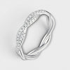 Halo Morganite Ring | Platinum-Plated S925 Silver | Minimalist