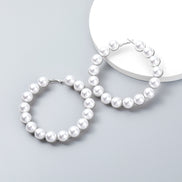 Pearl Big Hoop Earrings for Women