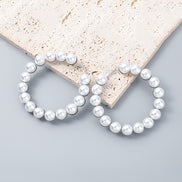 Pearl Big Hoop Earrings for Women