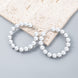 Pearl Big Hoop Earrings for Women