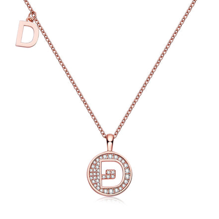 D Initial Moissanite Necklace