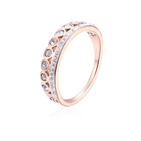 Rose Gold Diamond Ring for Women
