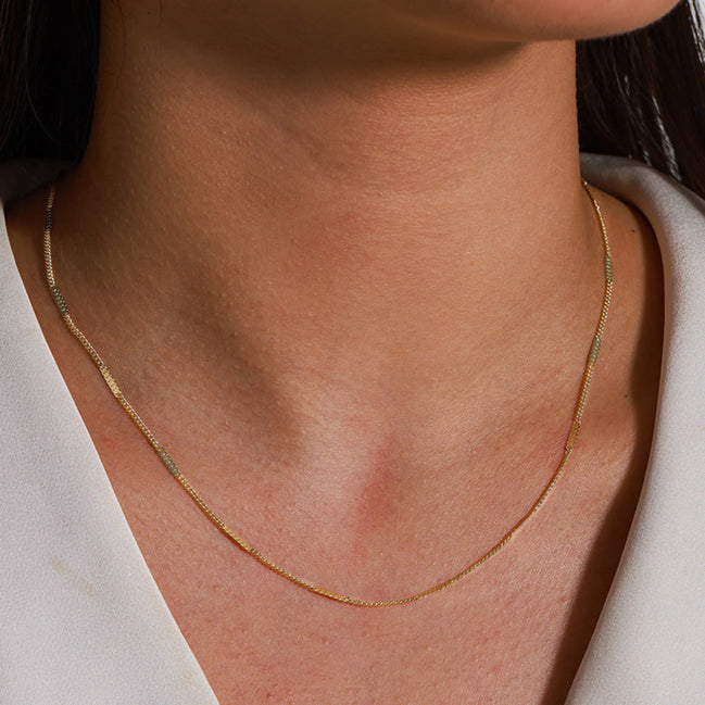 Simple Bone Chain Choker Necklace for Women