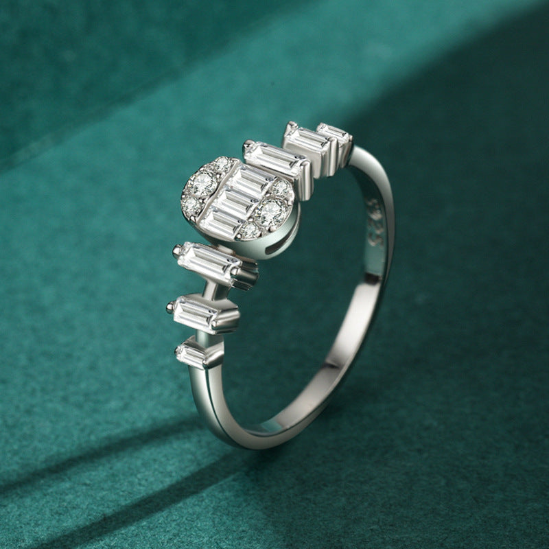 S925 Sterling Silver Diamond Ring