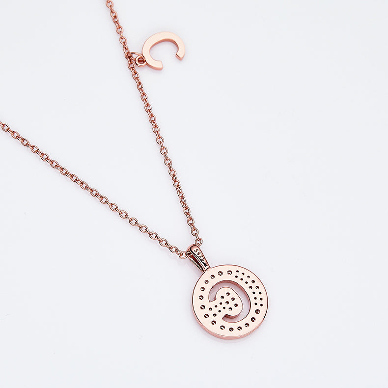 C Initial Moissanite Necklace