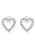 Delicate Moissanite Stud Earrings | Platinum-Plated S925 Silver