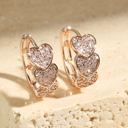 Double Row Full Diamond Earrings