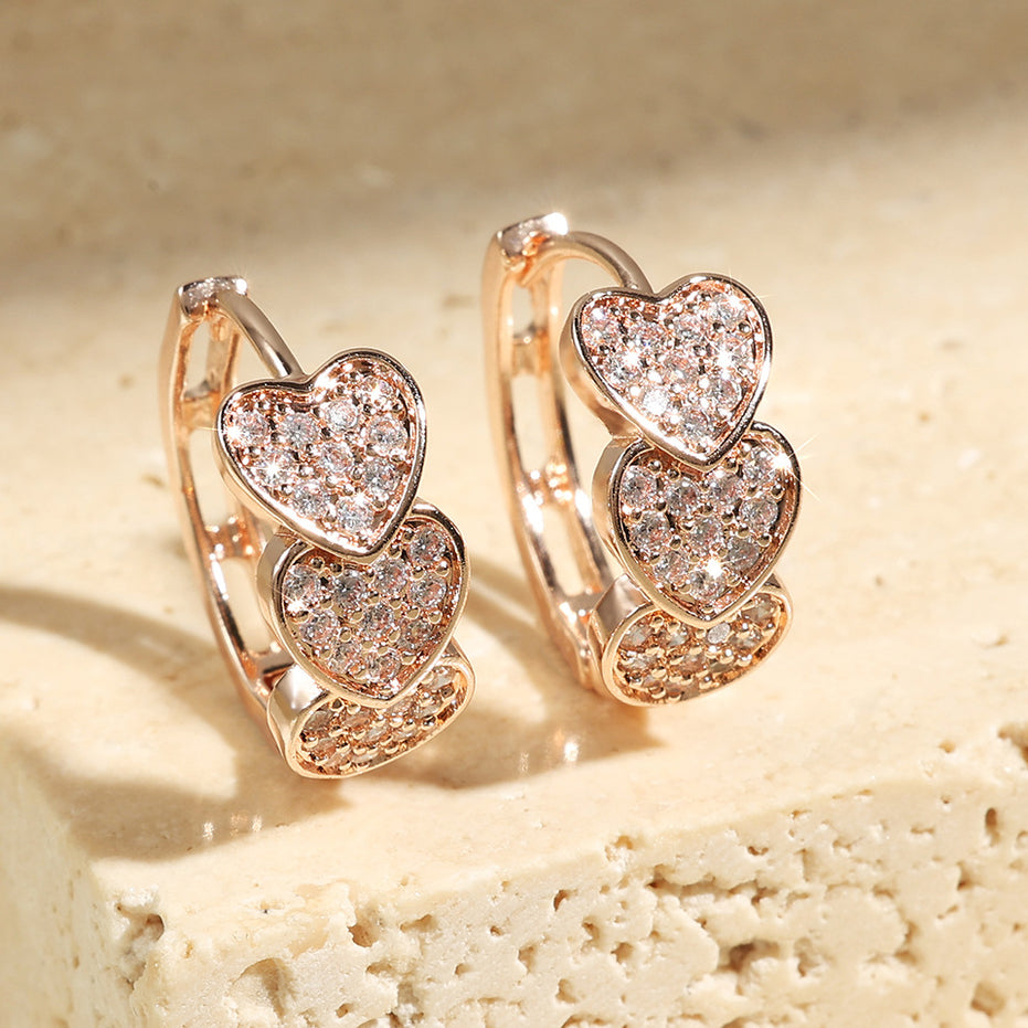 Double Row Full Diamond Earrings