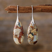 Turquoise Mosaic Teardrop Earrings