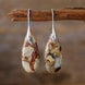 Turquoise Mosaic Teardrop Earrings
