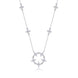 Iris Hexagon Moissanite Necklace | Platinum-Plated S925 Silver