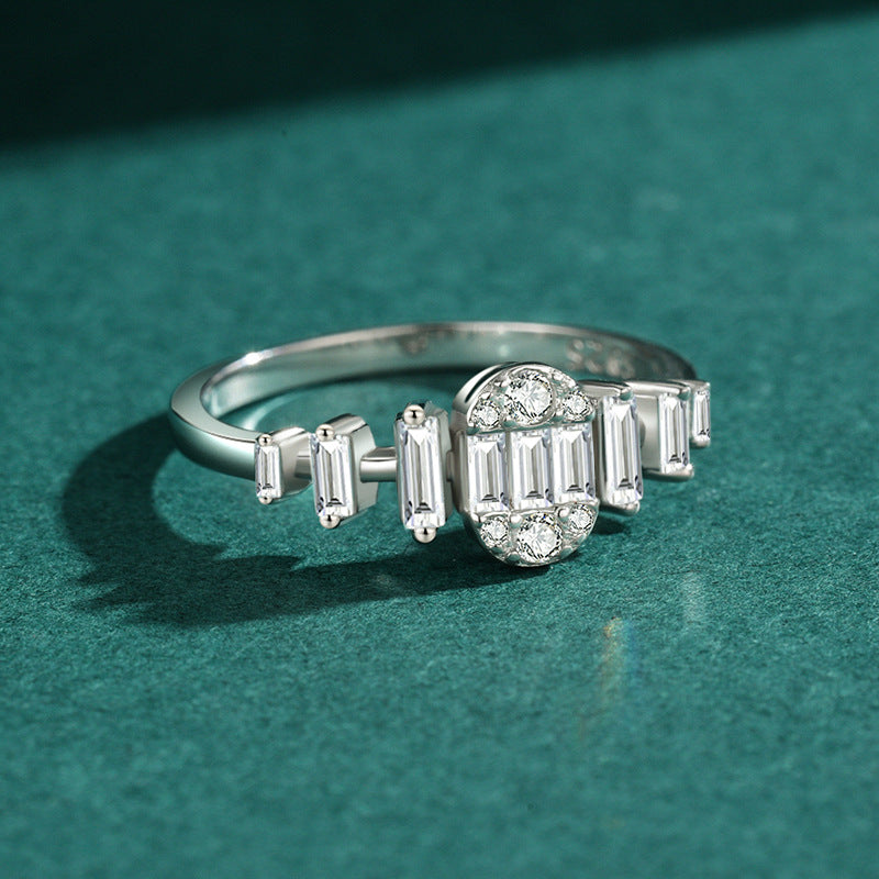 S925 Sterling Silver Diamond Ring