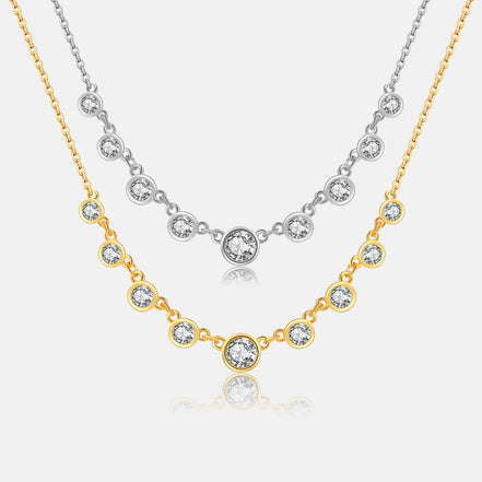 S925 Silver Fashion Diamond Necklace