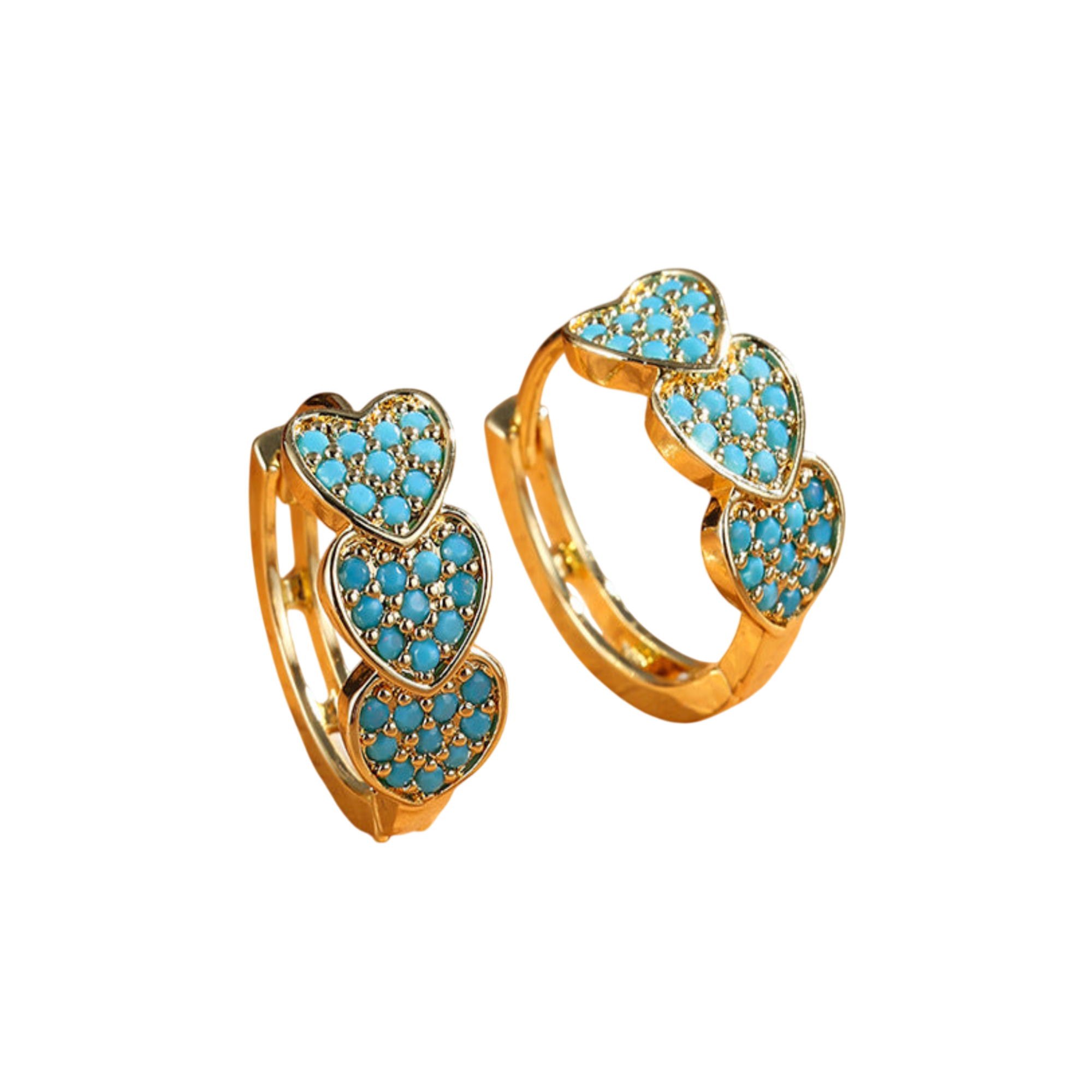Double Row Full Diamond Earrings