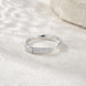 Morganite Solitaire Ring | Platinum-Plated S925 Silver | Jubris