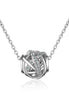 Minimalist Diamond Studded Hollow Necklace