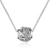 Minimalist Diamond Studded Hollow Necklace