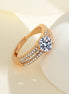 Champagne Gold Diamond Ring