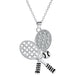Tennis Rackets Women's Necklace Clavicle Chain