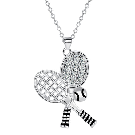 Tennis Rackets Women's Necklace Clavicle Chain