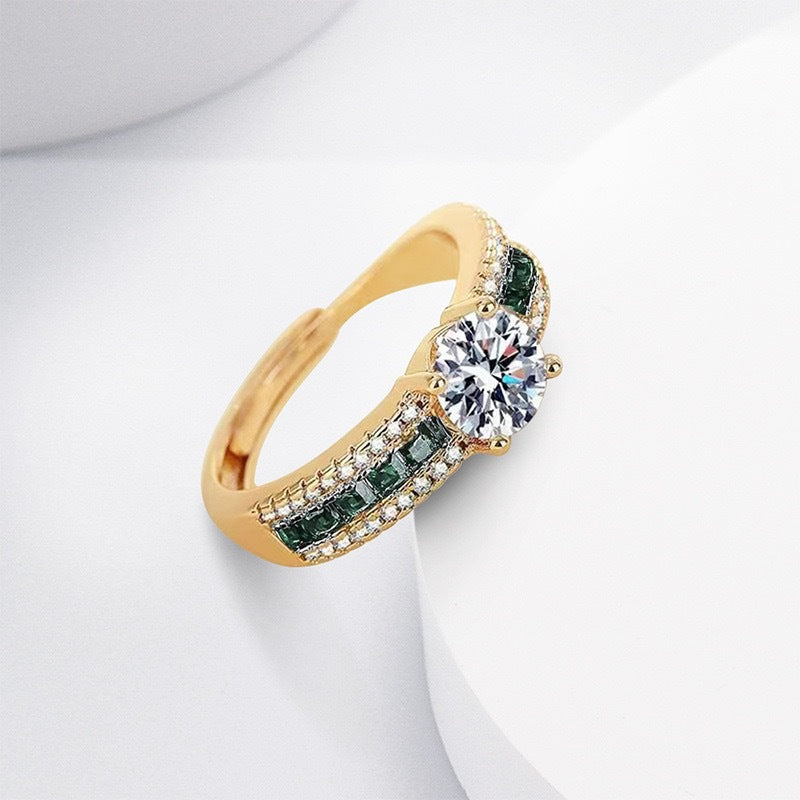 Champagne Gold Diamond Ring