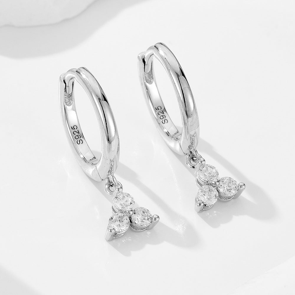 S925 Sterling Silver & Gold Hoop Earrings