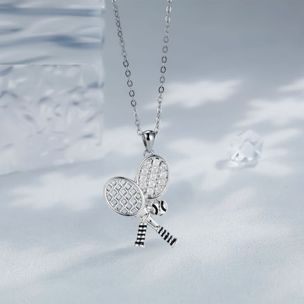Tennis Rackets Women's Necklace Clavicle Chain