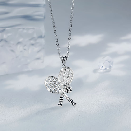 Tennis Rackets Women's Necklace Clavicle Chain