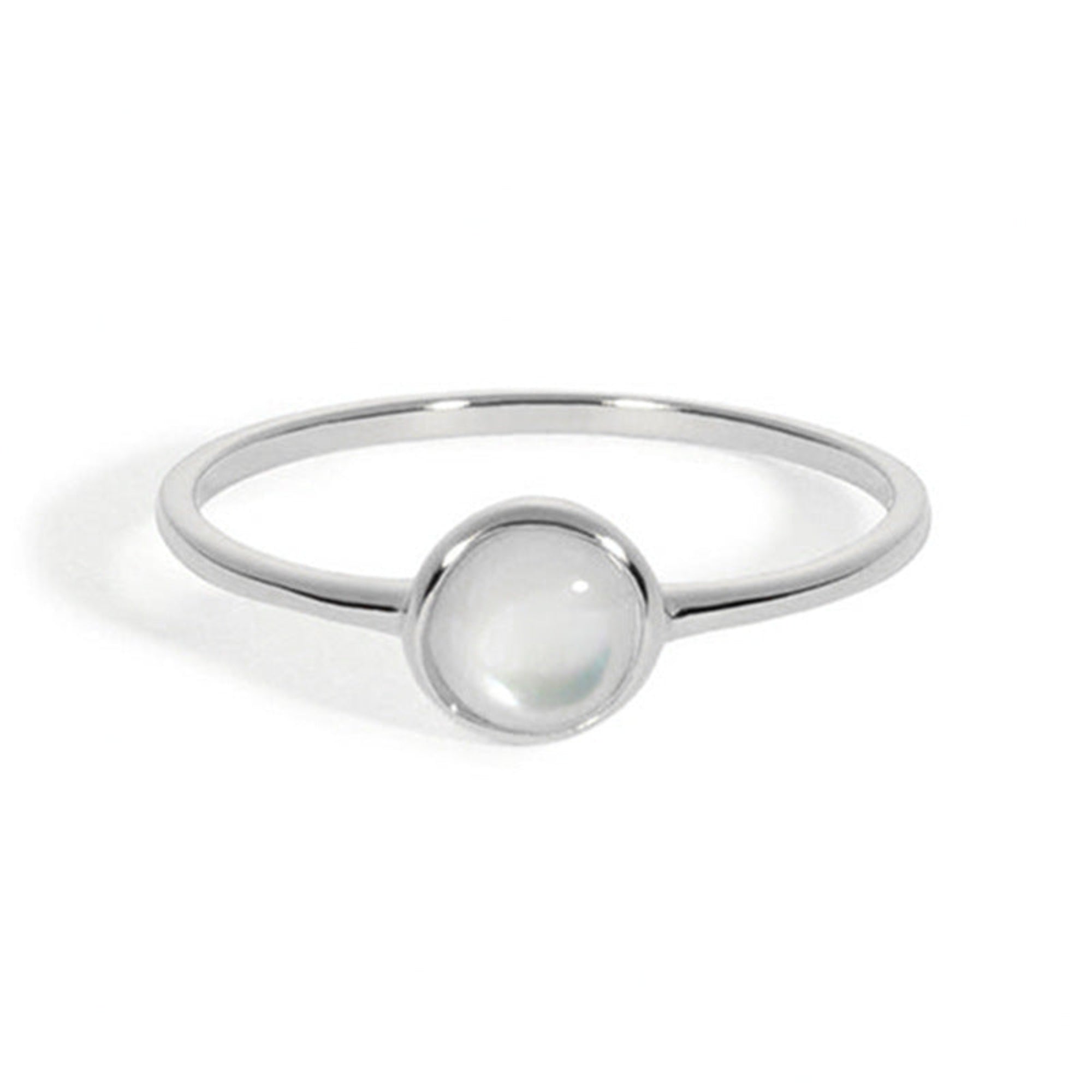 White Shell Advanced Ring Design