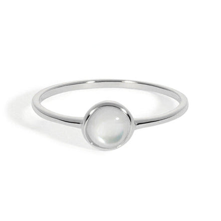 White Shell Advanced Ring Design