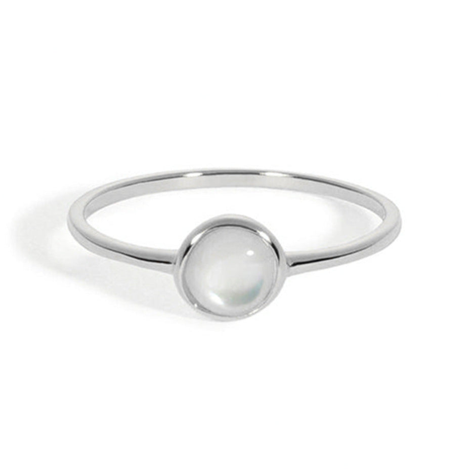 White Shell Advanced Ring Design