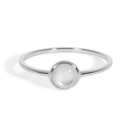 White Shell Advanced Ring Design