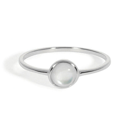 White Shell Advanced Ring Design