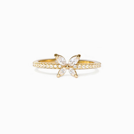 Butterfly Diamond Ring for Women