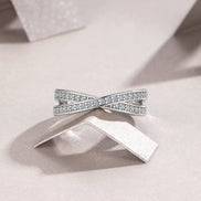 Morganite Minimalist Ring | Platinum-Plated S925 Silver