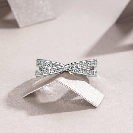 Morganite Minimalist Ring | Platinum-Plated S925 Silver