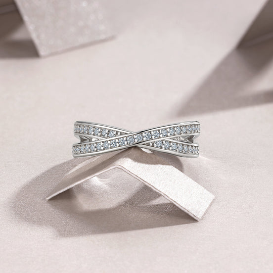 Morganite Minimalist Ring | Platinum-Plated S925 Silver