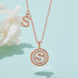 S Initial Moissanite Necklace