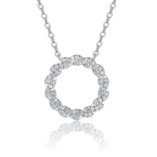 Minimalist Light Luxury Halo Moissanite Necklace