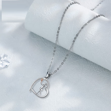 Geometric Sphere Cross Chain Necklace