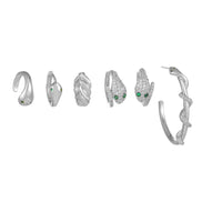 Light Luxury Snake Shaped Earring Set