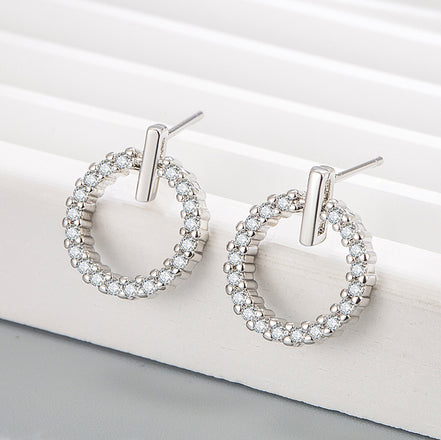 Cool style All diamond Small Earrings