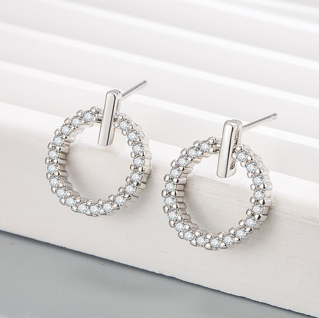 Cool style All diamond Small Earrings